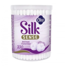 ОЛА ватные палочки пластик 100шт SILK SENSE